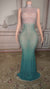 Sexy Illusion High Neck Sleeveless Sheath Evening Dress with Diamonds-27dress