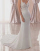 Long Mermaid Sweetheart Sleeveless Satin Lace Wedding Dress-27dress