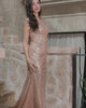 Long Open Back Sequins Scoop Neck Mermaid Floor Length Formal Dress-27dress
