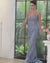 Plunge V Neck Mermaid Long Prom Dress with Lace Applique-27dress
