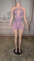 One-Shoulder Tulle Sleeveless Mini Homecoming Dress with Diamonds-27dress