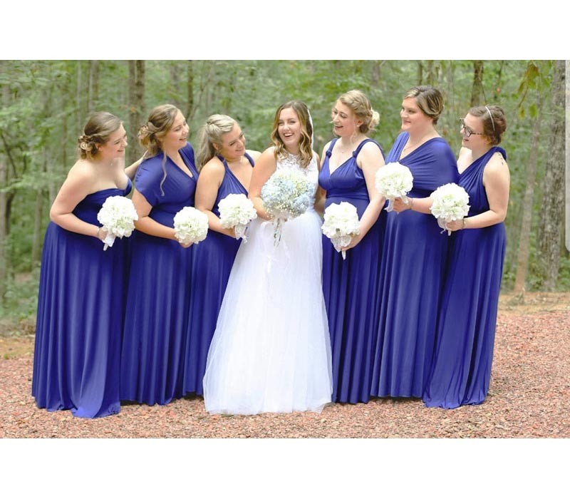 Royal Blue Ruffles Multiway Infinity A-Line Bridesmaid Dresses-27dress