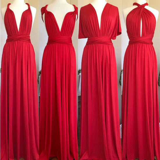 Load image into Gallery viewer, Ruby Multiway Ruffles Infinity A-Line Bridesmaid Dresses-27dress
