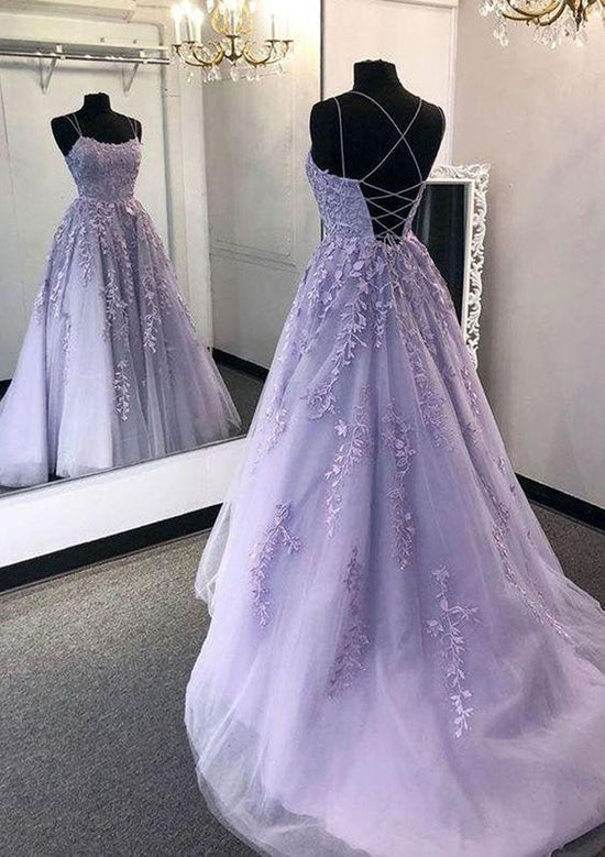Load image into Gallery viewer, Scoop Neck Tulle Prom Dress - Ball Gown Long/Floor-Length-27dress
