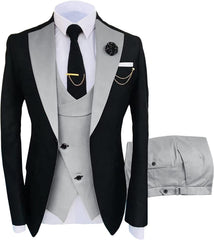 Shawl Lapel Three Pieces Bespoke Prom Suits