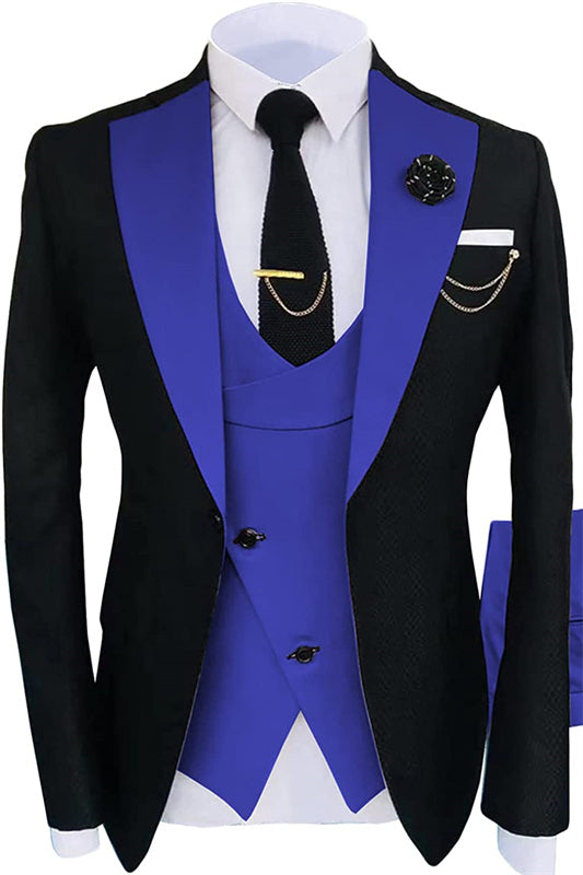 Shawl Lapel Three Pieces Prom Suits For Men
