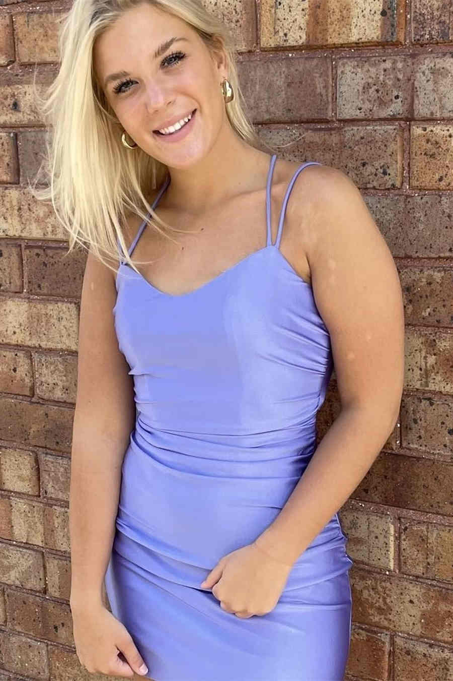 Simple Sheath Spaghetti Straps Mini Homecoming Dress-27dress