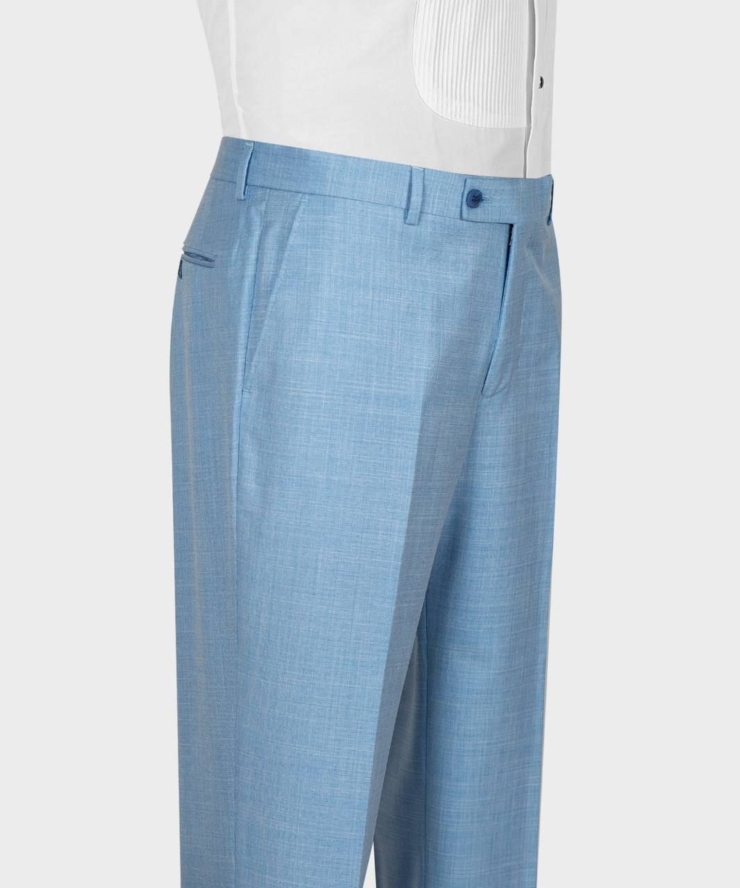 Sky Blue Three Pieces Peaked Lapel Men Suits