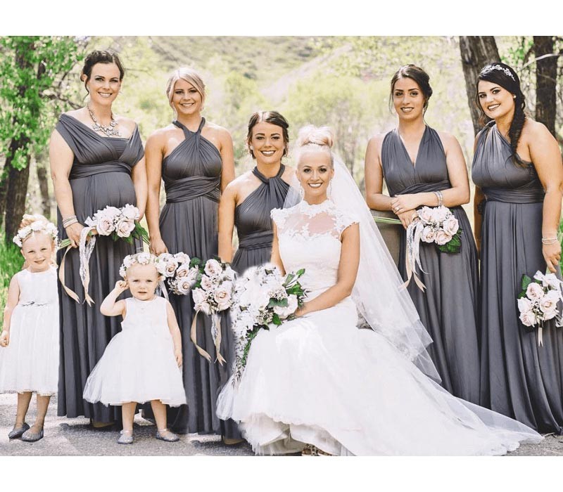 multiway infinity bridesmaid dress One Size (S to XL)