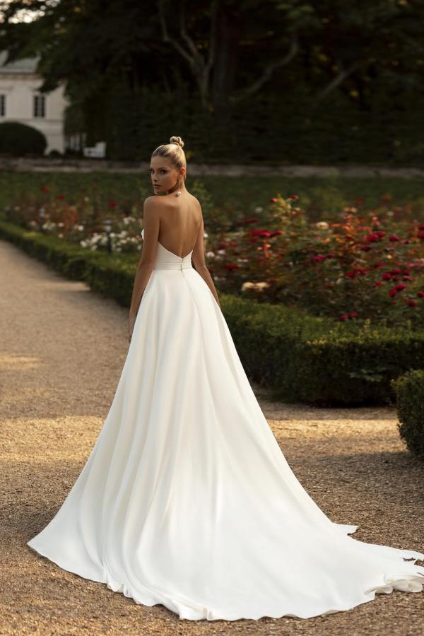 Sweetheart Overskirt Wedding Dress Mermaid With Split-27dress