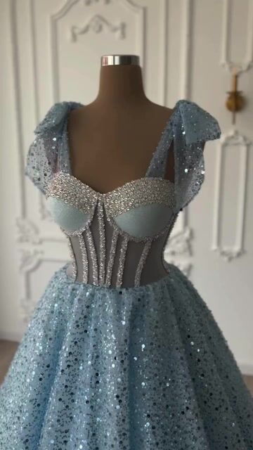 Sweetheart Sleeveless A Line Ball Gown Long Prom Dress With Sequins