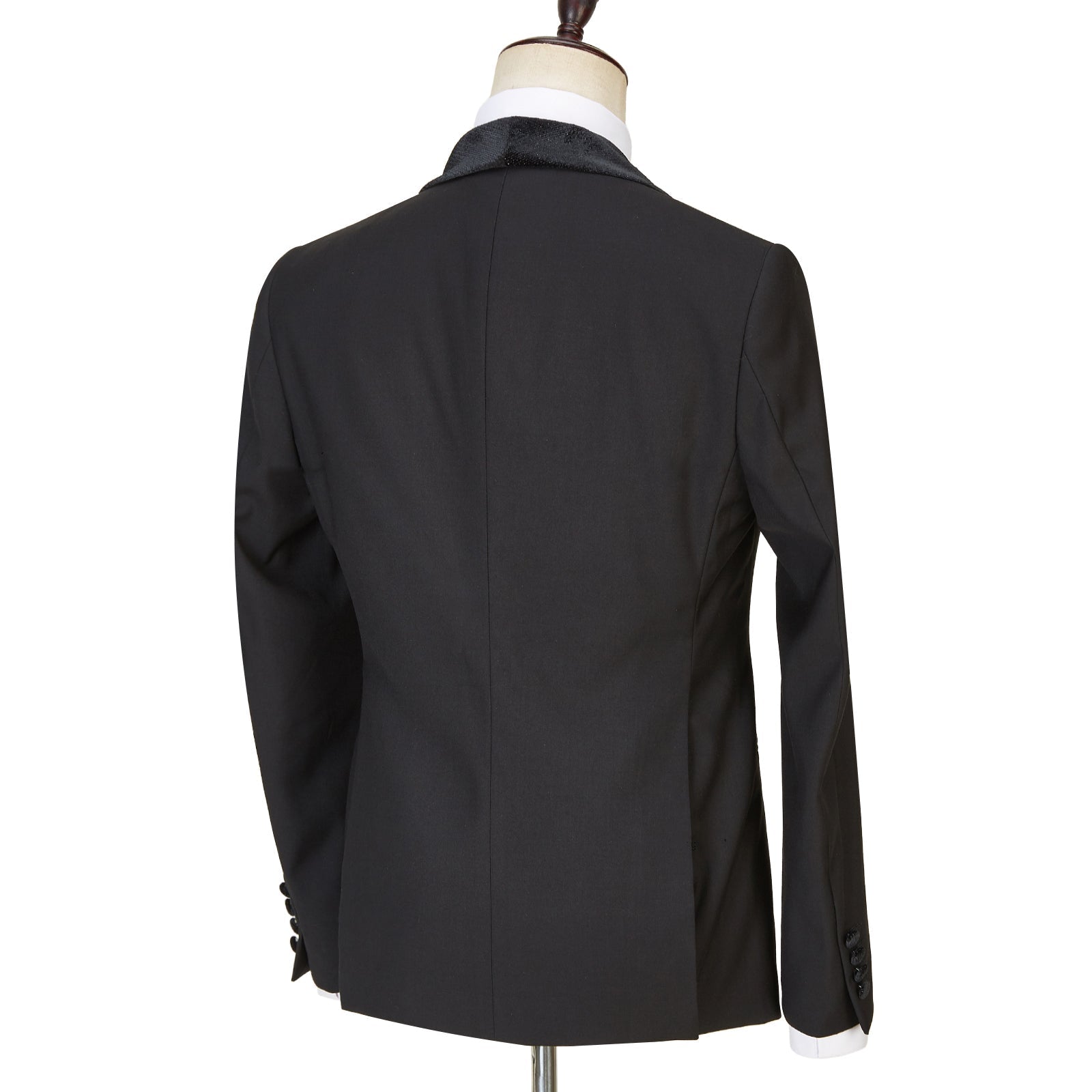 Three Pieces Shawl Lapel Sparkle Men Black Wedding Suits