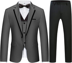 Three Pieces Notched Lapel Men Business Suits