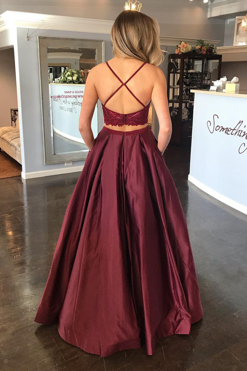 maroon two piece prom dress short Two Piece Short Prom Dresses Burgundy Velvet Crop Top Homecoming Dress ARD1912