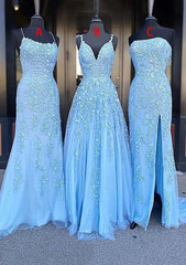 Vintage Lace Prom Dress - A-line Long/Floor-Length Sleeveless-27dress