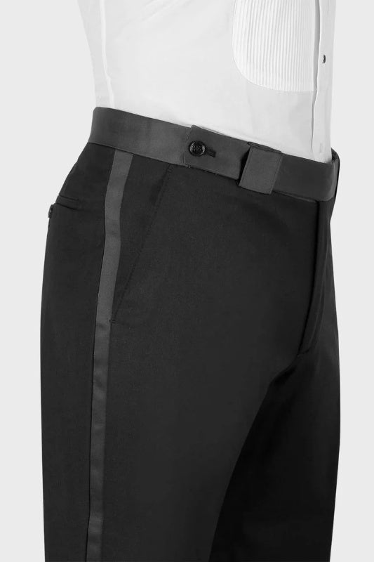 White Jacquard Double Breasted Wedding Men Suits With Black Peaked Lapel
