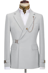 White Notched Lapel Men Suits For Prom