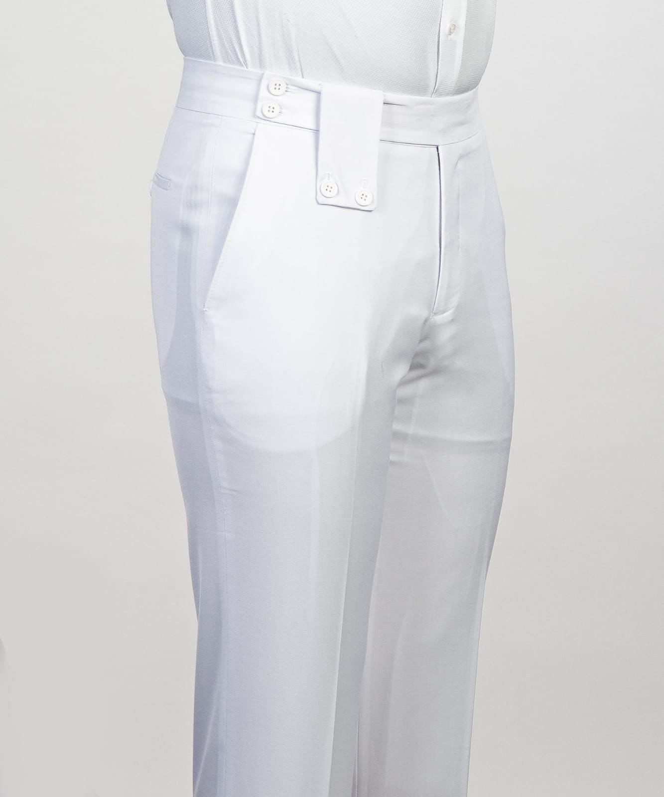 Peaked Lapel Two Pieces Close Fitting White Wedding Suits